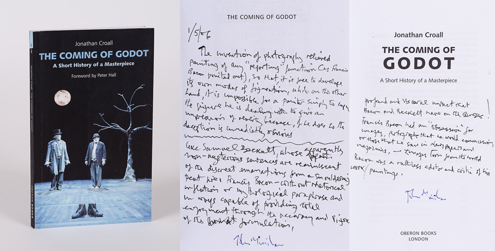 [Minihan, John] Croall, Jonathan. The Coming of Godot - A Short History of a Masterpiece. at Whyte's Auctions