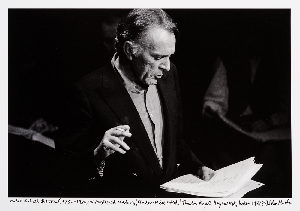 Minihan, John. (b.1946) Richard Burton reading 'Under Milkwood' - Haymarket - Theatre Royal - London, 1982. at Whyte's Auctions