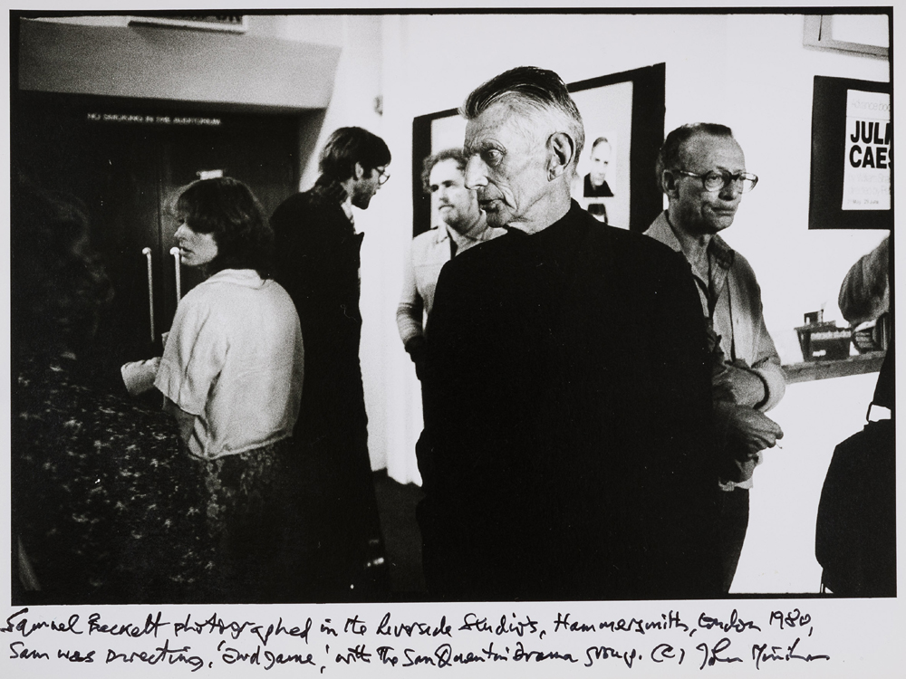 Minihan, John. (b.1946-) Samuel Beckett at Riverside Studios, Hammersmith, London,1980 at Whyte's Auctions