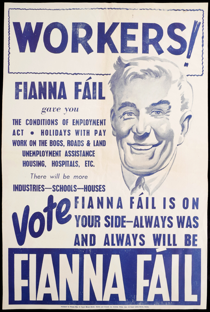 1940s Two Fianna Fail election posters. at Whyte's Auctions