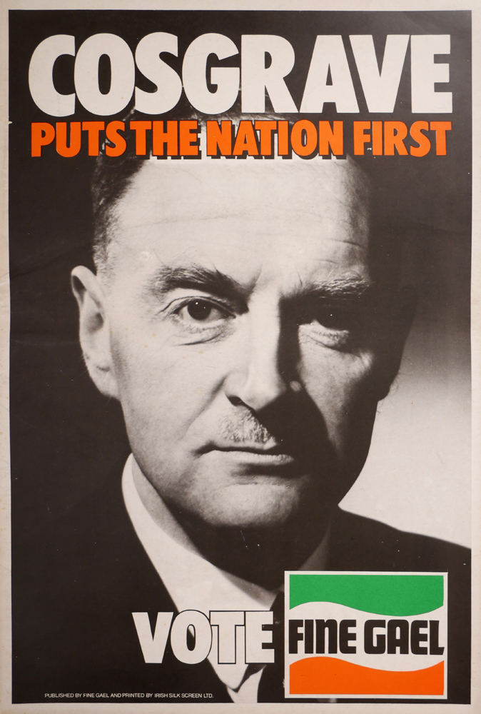 1973-1983 Fine Gael election posters. at Whyte's Auctions