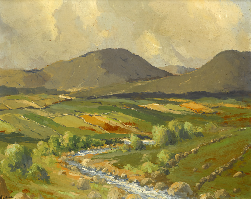 MOUNTAIN LANDSCAPE, COUNTY DONEGAL by James Humbert Craig RHA RUA (1877-1944) at Whyte's Auctions