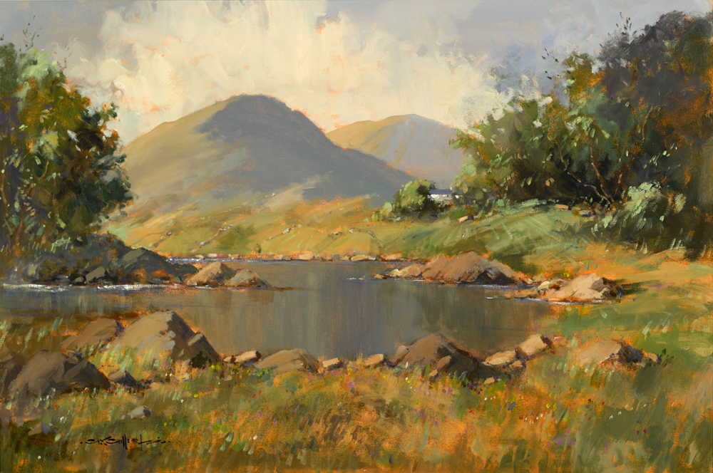 QUIET POOL, NEAR CLIFDEN, CONNEMARA by George K. Gillespie RUA (1924-1995) at Whyte's Auctions