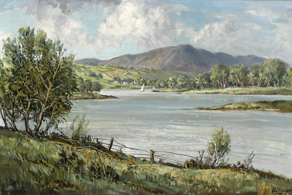 LOWER LOUGH ERNE, BELLEEK ROAD, ENNISKILLEN, COUNTY FERMANAGH by Rowland Hill sold for 750 at Whyte's Auctions