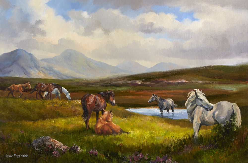 CONNEMARA PONIES by Susan Mary Webb (b.1962) at Whyte's Auctions