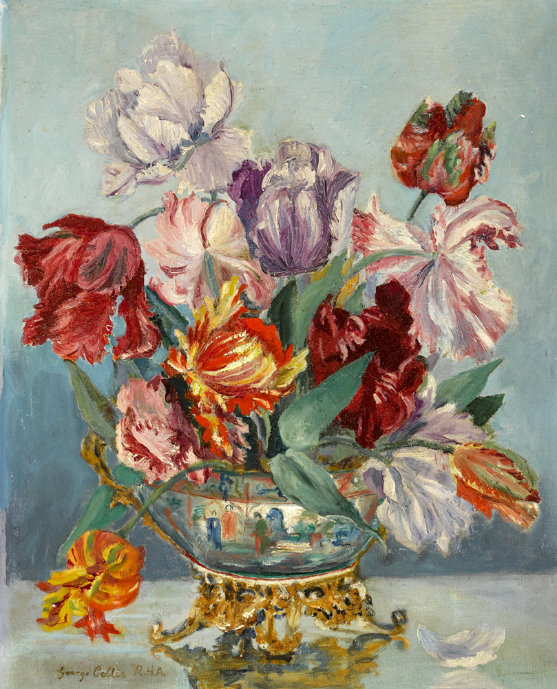 STILL LIFE WITH FLOWERS by George Collie RHA (1904-1975) at Whyte's Auctions