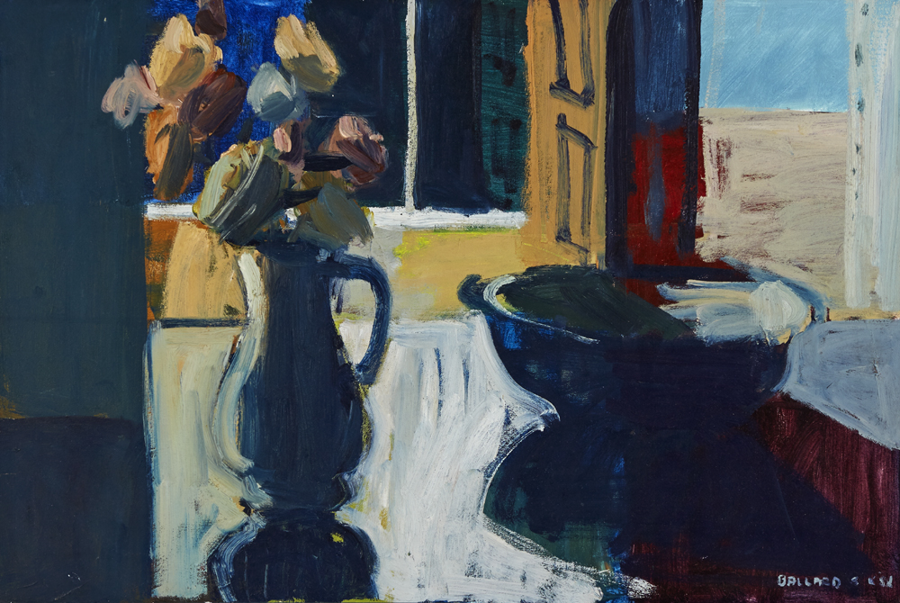 STILL LIFE WITH FLOWERS AND BOWL, 1988 by Brian Ballard RUA (b.1943) at Whyte's Auctions