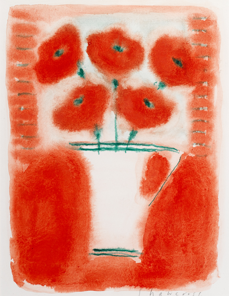 POPPIES IN A VASE by Neil Shawcross sold for 1,400 at Whyte's Auctions