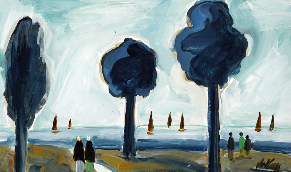 TREES, SHAWLIES AND BOATS by Markey Robinson (1918-1999) at Whyte's Auctions