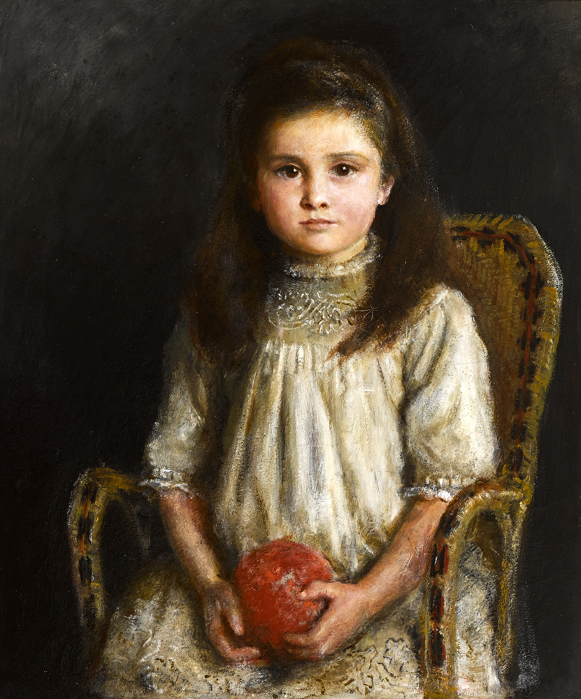 BETTY, DAUGHTER OF EDGAR OLIVER, WIMBLEDON, SURREY, c.1892 by John Butler Yeats sold for 12,500 at Whyte's Auctions