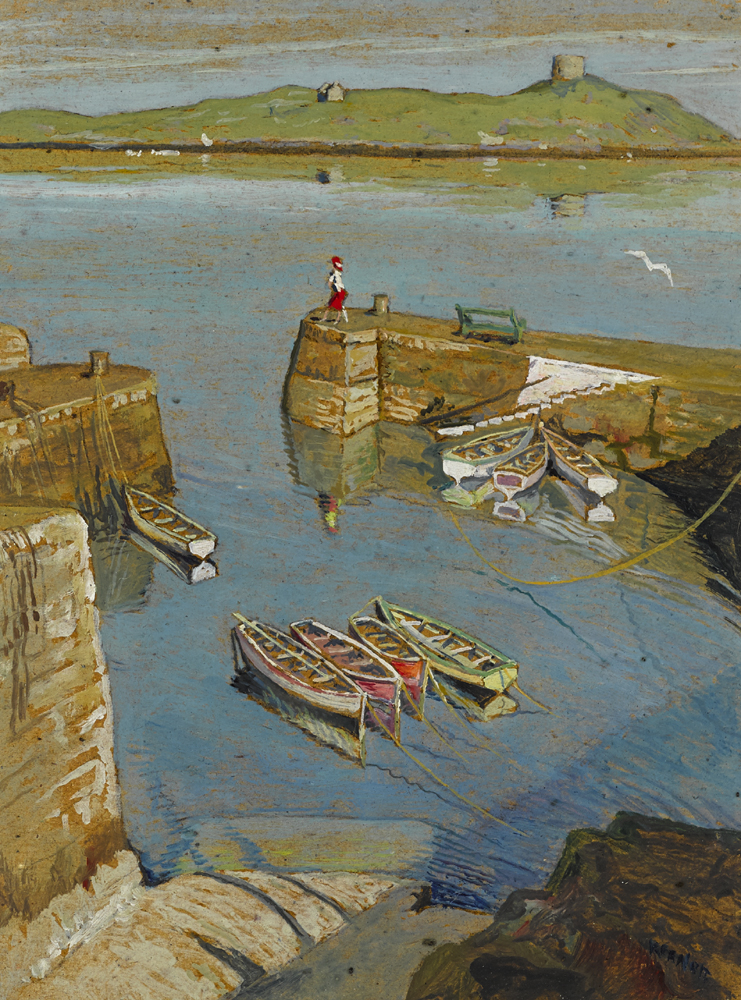 COLIEMORE HARBOUR, DALKEY, COUNTY DUBLIN by Harry Kernoff sold for �5,600 at Whyte's Auctions