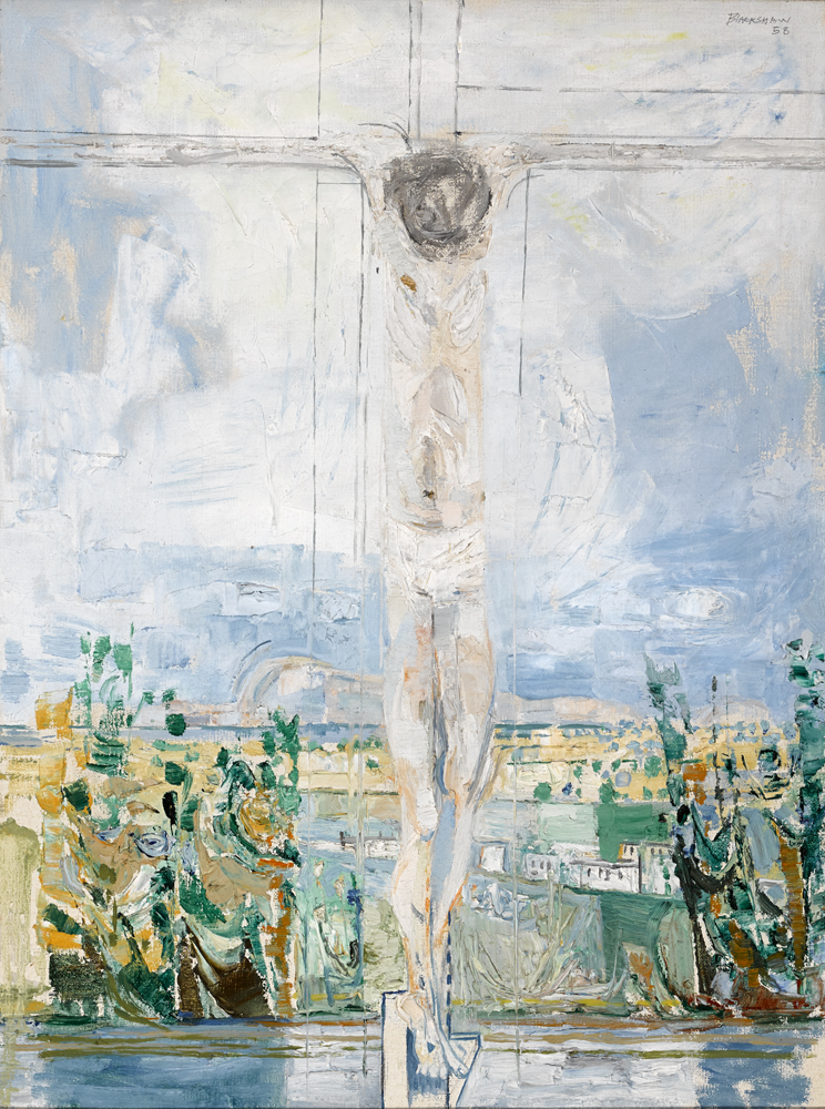 CRUCIFIXION: DROMORE, 1958 by Basil Blackshaw HRHA RUA (1932-2016) at Whyte's Auctions