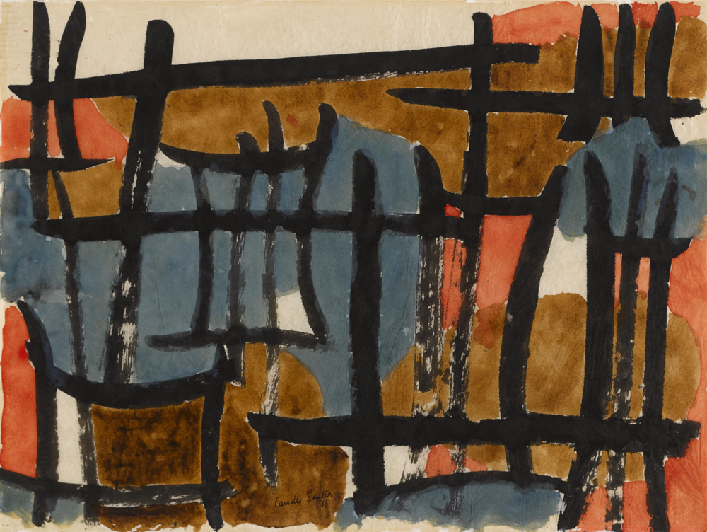 JAPANESE COMPOSITION II, 1956 by Camille Souter HRHA (1929-2023) at Whyte's Auctions