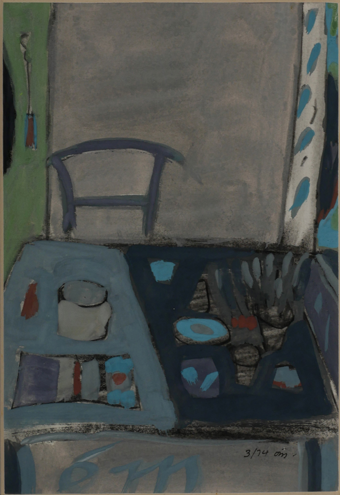 UNTITLED [TABLE], MARCH 1974 by Tony O'Malley HRHA (1913-2003) at Whyte's Auctions
