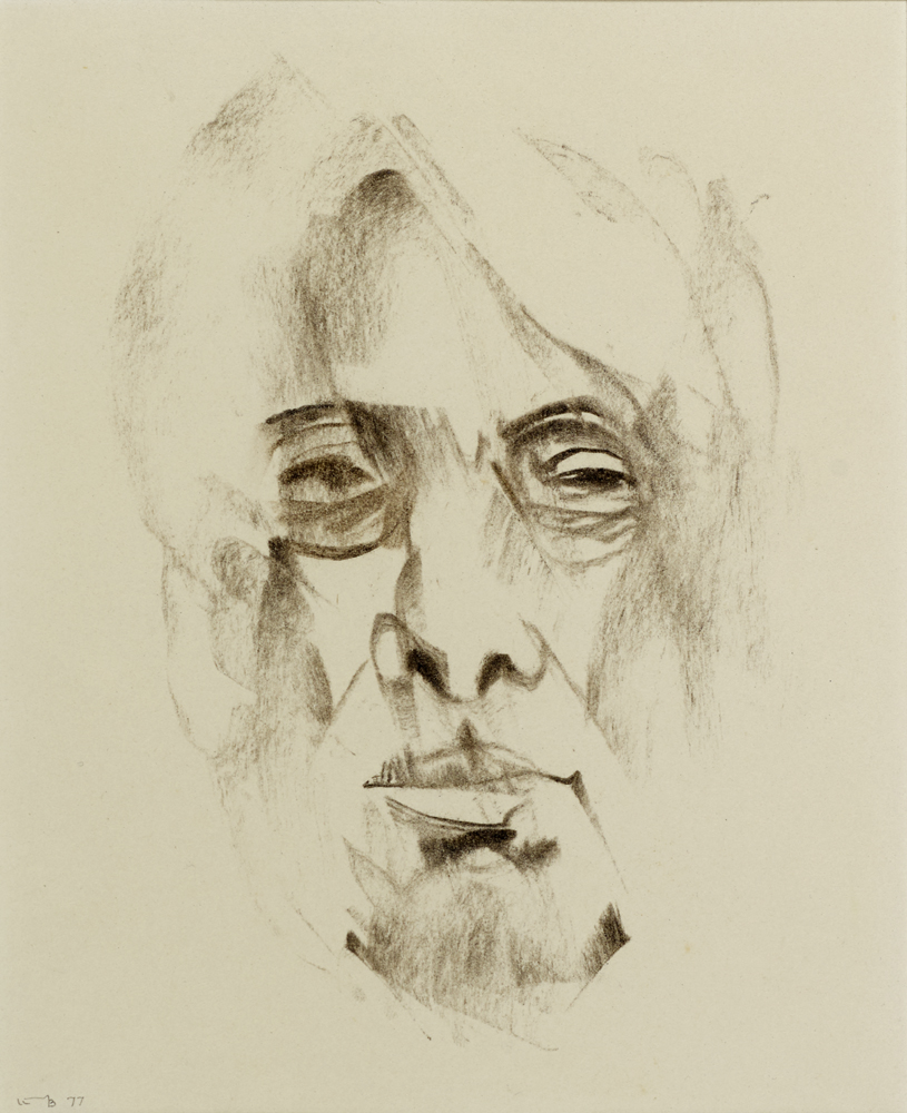 STUDY TOWARDS AN IMAGE OF W.B. YEATS, 1977 by Louis le Brocquy HRHA (1916-2012) at Whyte's Auctions
