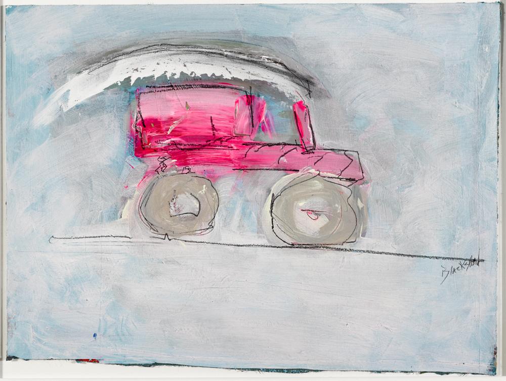 PINK TRACTOR by Basil Blackshaw HRHA RUA (1932-2016) at Whyte's Auctions