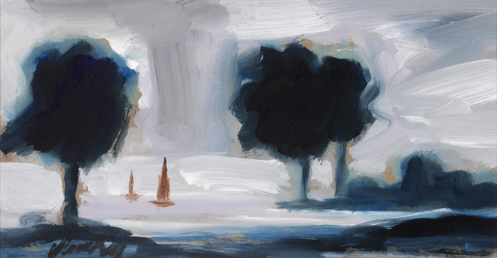 SAILBOATS AND TREES by Markey Robinson (1918-1999) at Whyte's Auctions