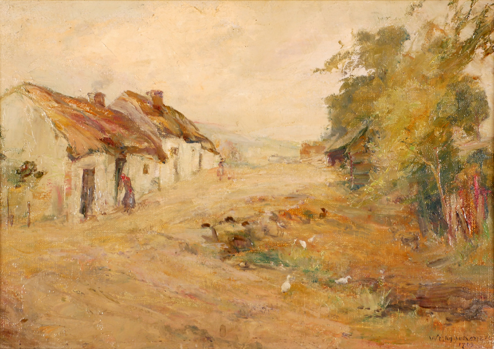 FIGURE ON A COUNTRY PATH, 1916 by William Gibbes MacKenzie sold for 300 at Whyte's Auctions