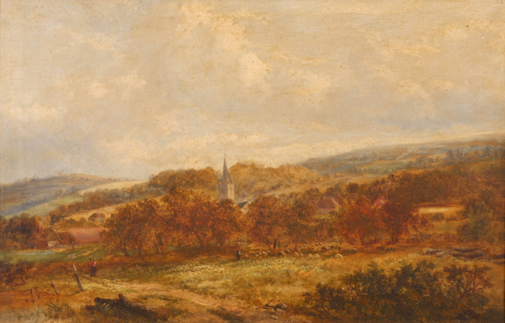 LANDSCAPE WITH CHURCH by Joseph Thors (c.1835-1920) at Whyte's Auctions