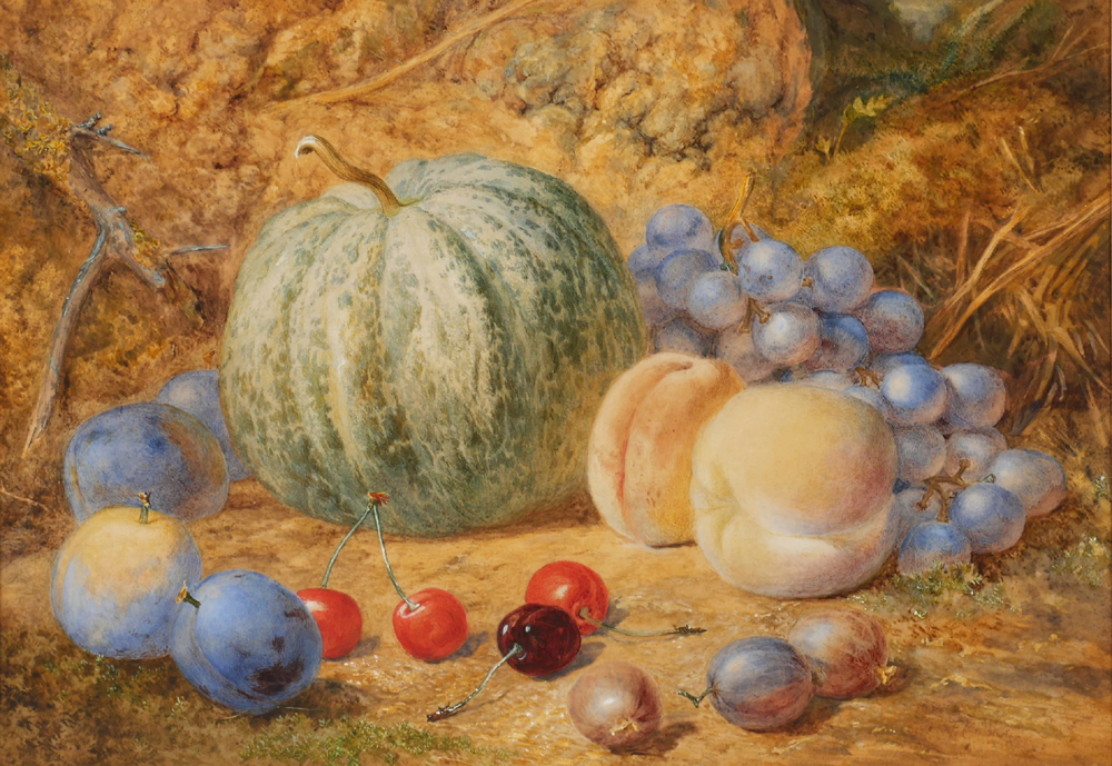 STILL LIFE WITH FRUIT, 1863 by Thomas Frederick Collier (1825-1885) at Whyte's Auctions
