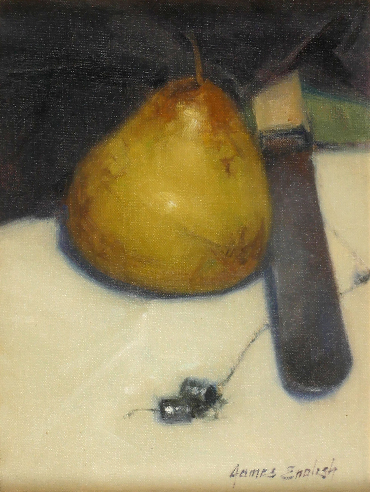 STILL LIFE WITH PEAR by James English RHA (b.1946) at Whyte's Auctions