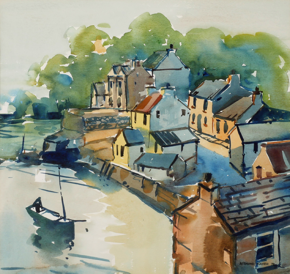SUMMER COVE, NEAR KINSALE, COUNTY CORK, 1978 by Desmond Turner sold for �240 at Whyte's Auctions