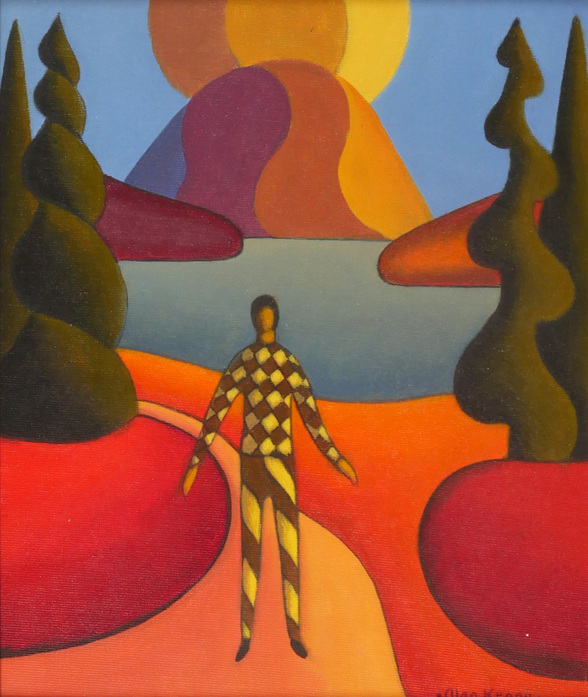 SOFTSCAPE WITH FASHION VICTIM, 1990 by Alan Kenny (b.1959) at Whyte's Auctions