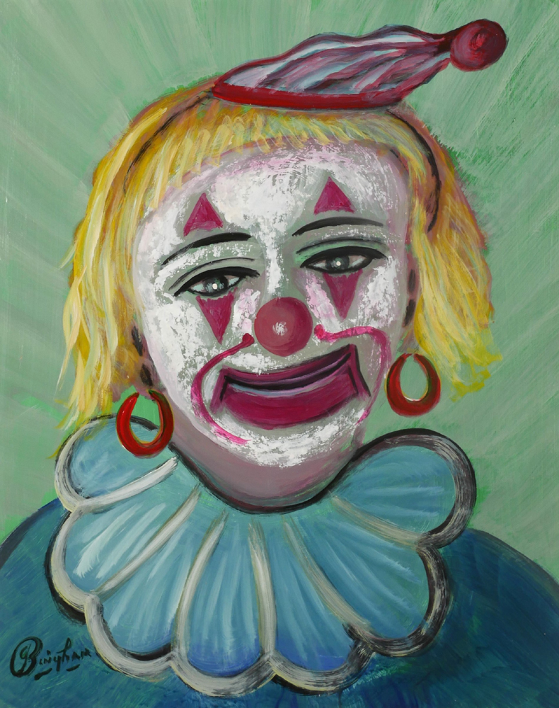 LULU THE CLOWN by James Bingham (1925�2009) at Whyte's Auctions