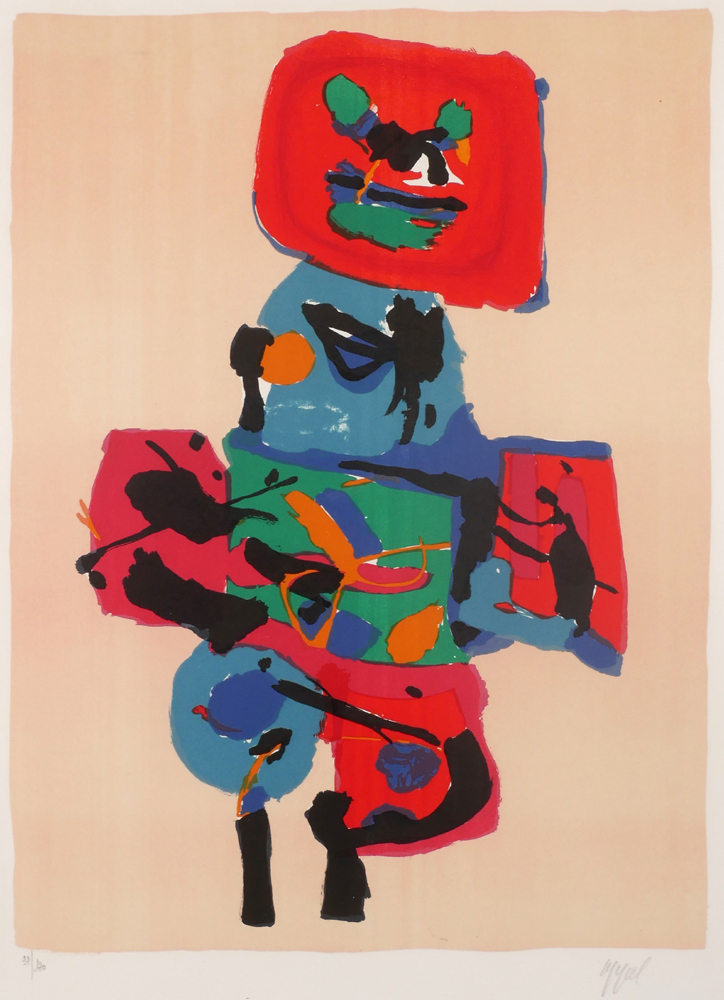 JULES ET KATANGA, 1968 by Karel Appel sold for �480 at Whyte's Auctions