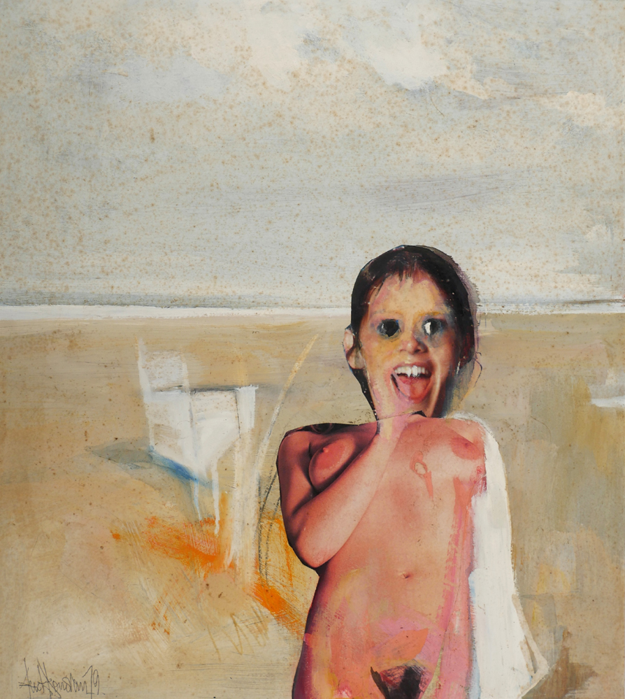FIGURE ON A BEACH by Jack Donovan sold for �460 at Whyte's Auctions