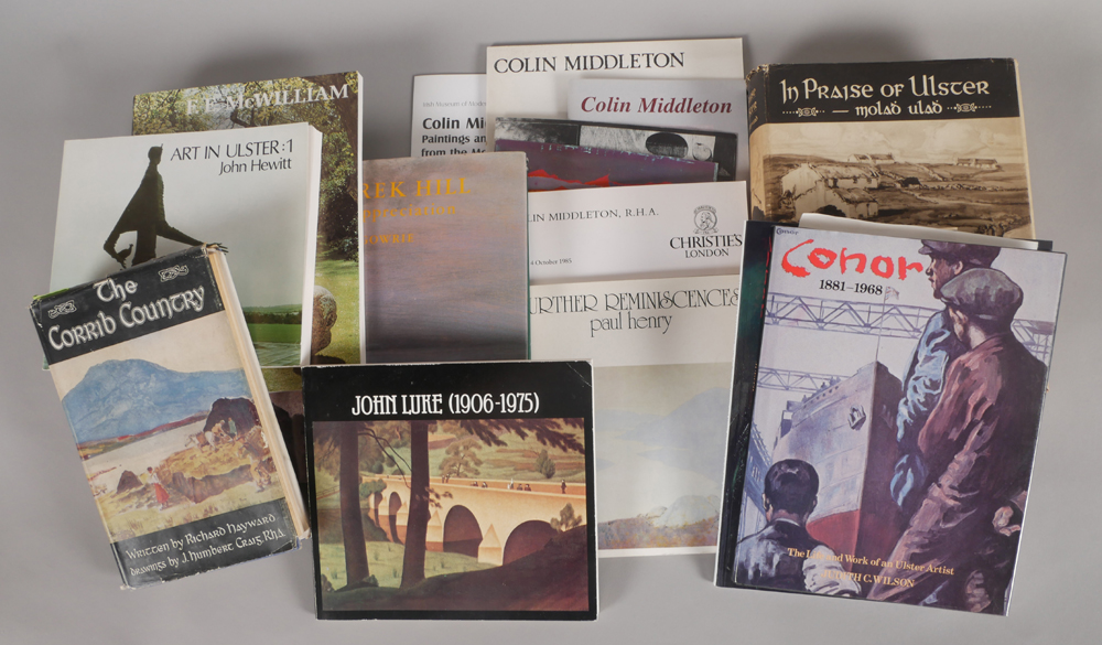 Collection of art books, catalogues and ephemera particularly Ulster interest at Whyte's Auctions