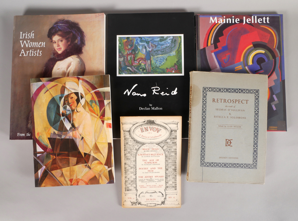 Collection of books, catalogues and booklets on Irish women artists at Whyte's Auctions