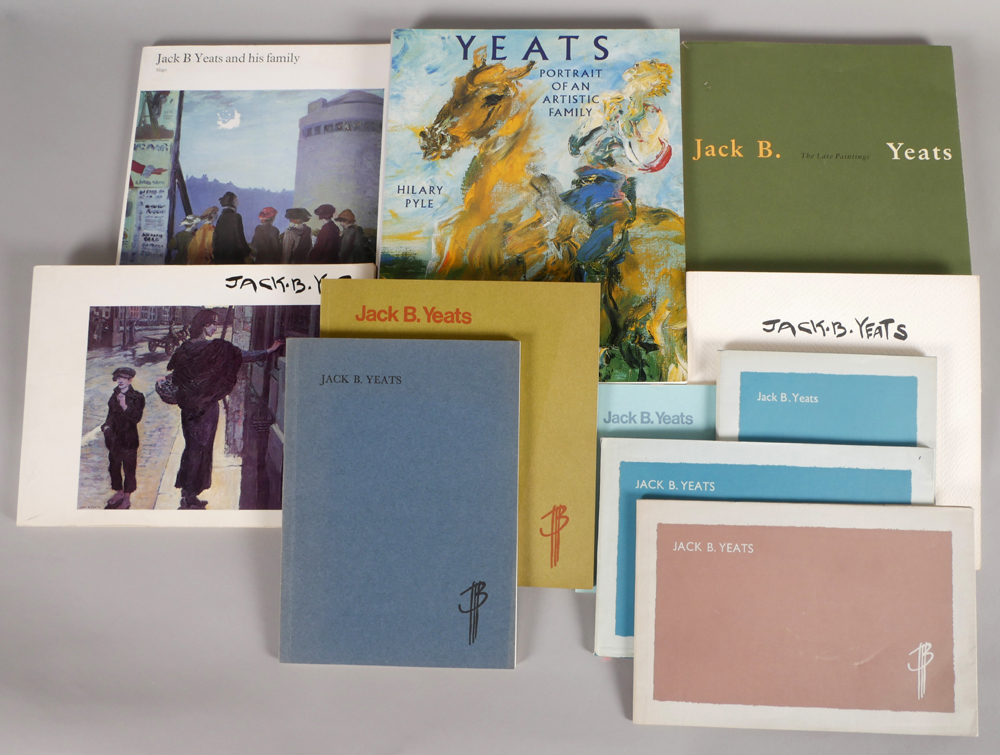 Collection of books and catalogues regarding Jack B. Yeats and the Yeats family at Whyte's Auctions