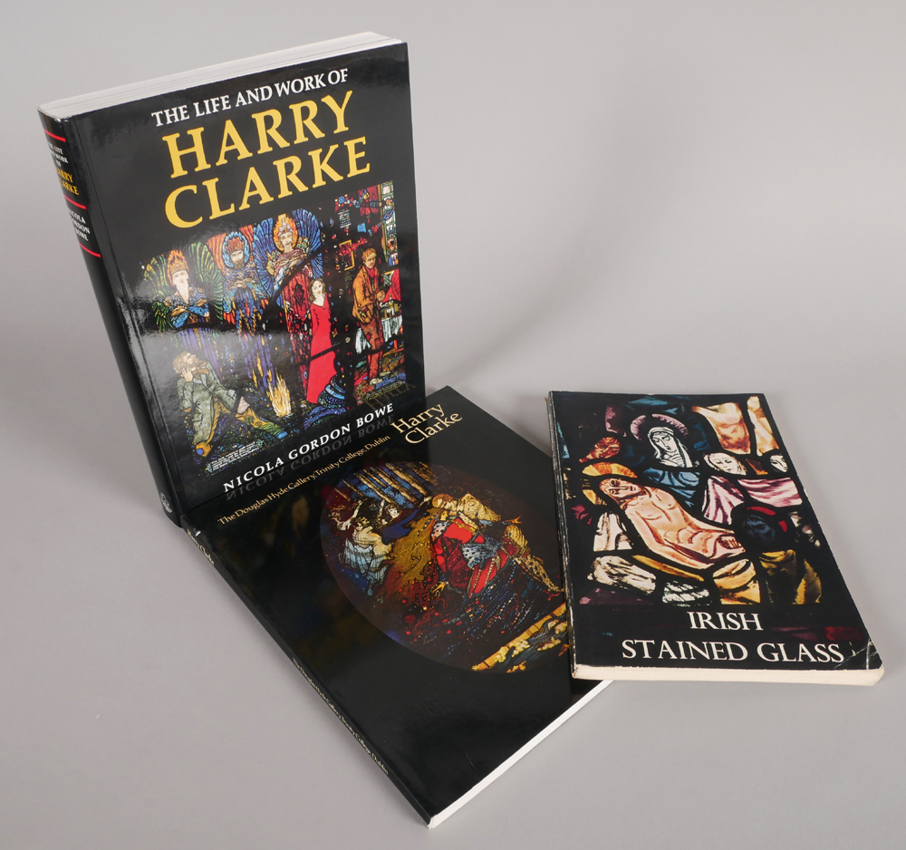 Collection of books on Harry Clarke and stained glass at Whyte's Auctions