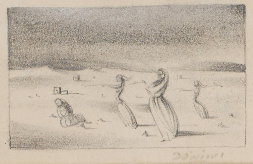 FEMALE FIGURES IN A  LANDSCAPE by Daniel O'Neill (1920-1974) at Whyte's Auctions