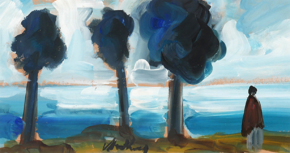 THREE TREES AND SHAWLIE by Markey Robinson (1918-1999) at Whyte's Auctions