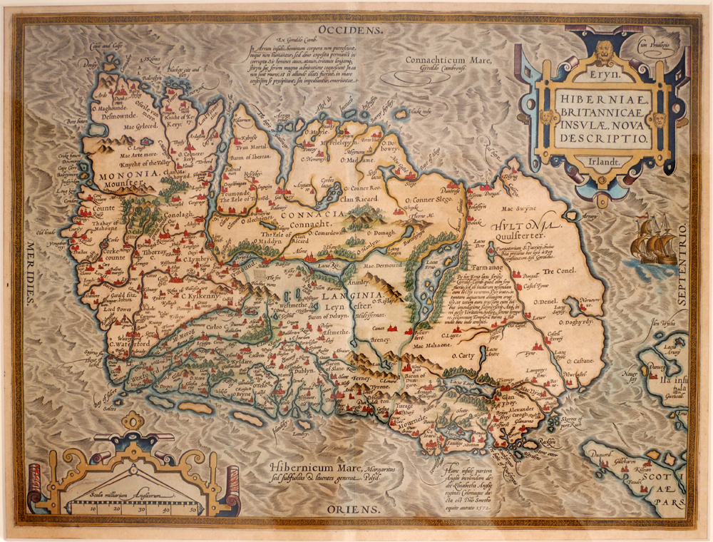 1602 Map of Ireland, by Abraham Ortelius at Whyte's Auctions