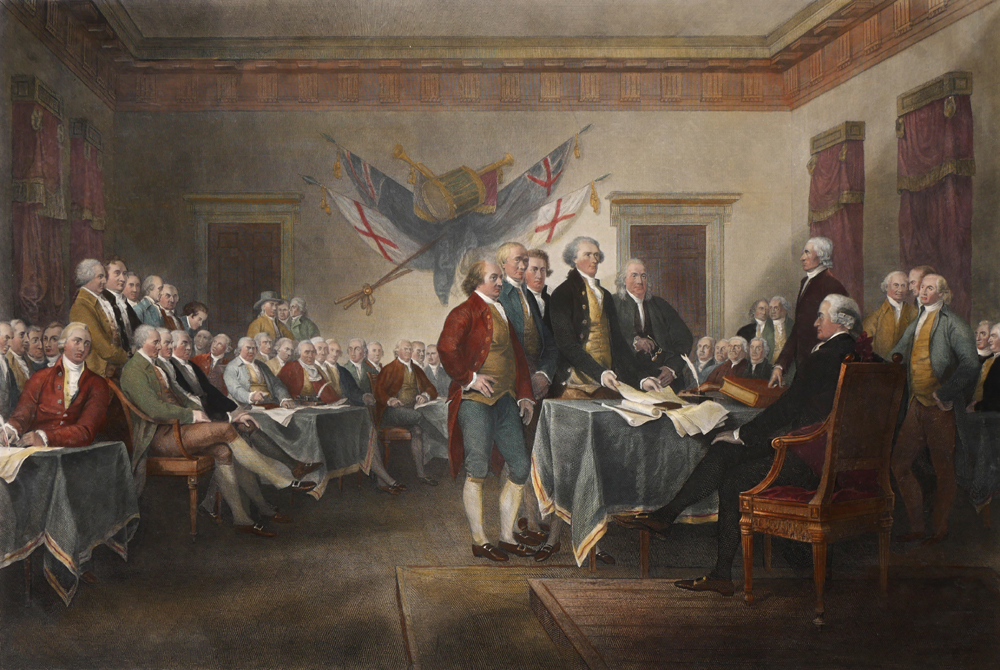 1820, Signing of the American Declaration of Independence July 4th 1776. at Whyte's Auctions