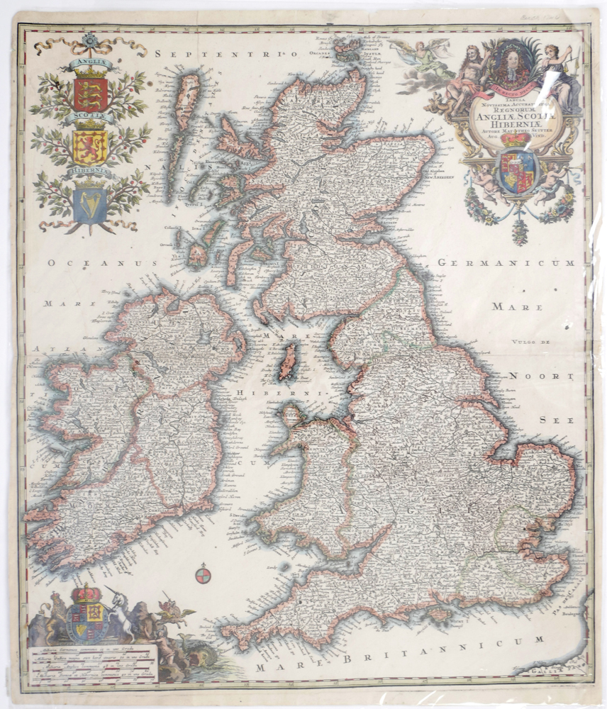Circa 1740 Map of Britain and Ireland, by Matthias Seutter at Whyte's Auctions