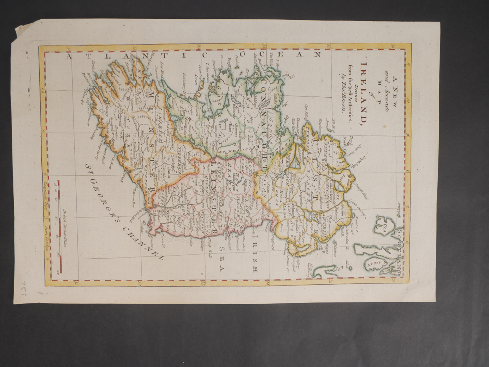 1770-1860 Three maps of Ireland, by Thos. Bowen, J Russell and J Rapkin. at Whyte's Auctions
