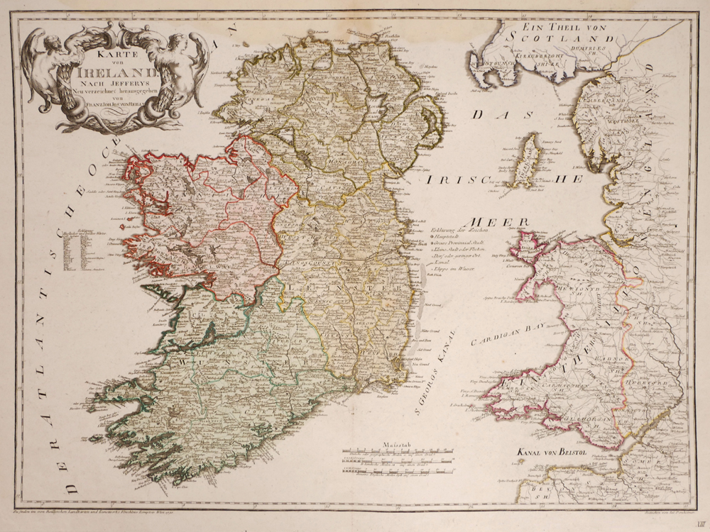 1795 Map of Ireland by Franz von Reilly at Whyte's Auctions