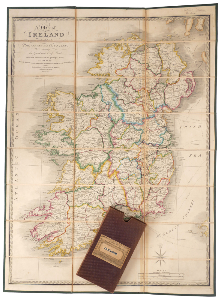1854 Wyld's pocket map of Ireland. at Whyte's Auctions