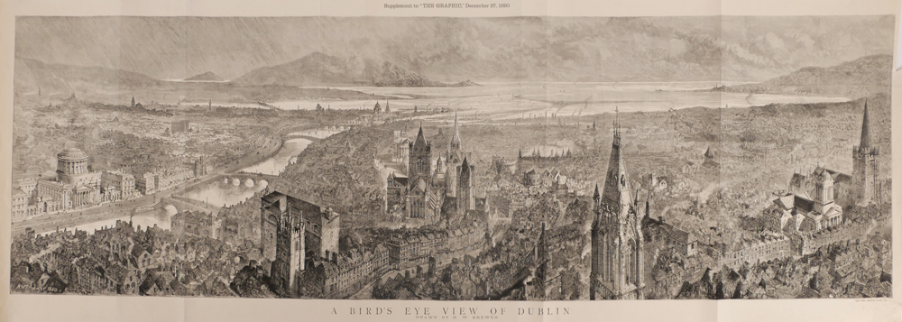 1890 A Bird's Eye View of the City of Dublin. at Whyte's Auctions