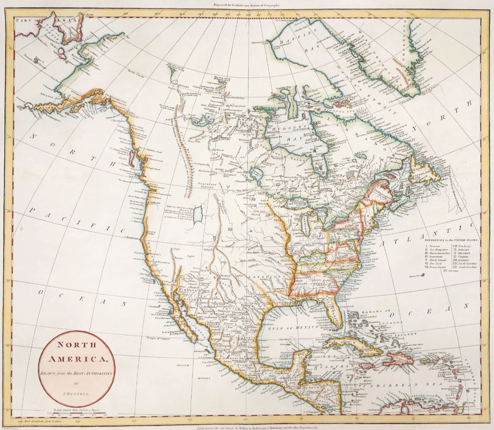 1811 Maps of North America and British Colonies in North America. at Whyte's Auctions