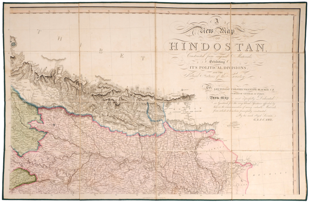 Cary, G & J. A Collection of 5 of 6 Maps of India / Hindoostan, 1824. at Whyte's Auctions