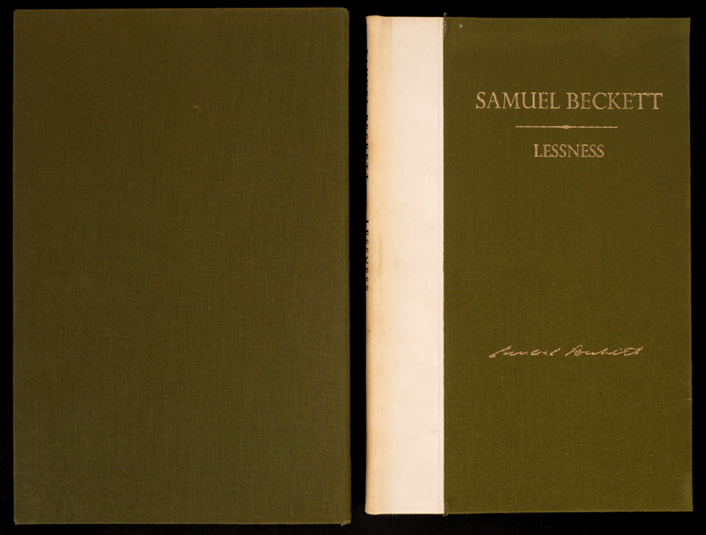 Beckett, Samuel. Lessness. Signed, limited edition. at Whyte's Auctions