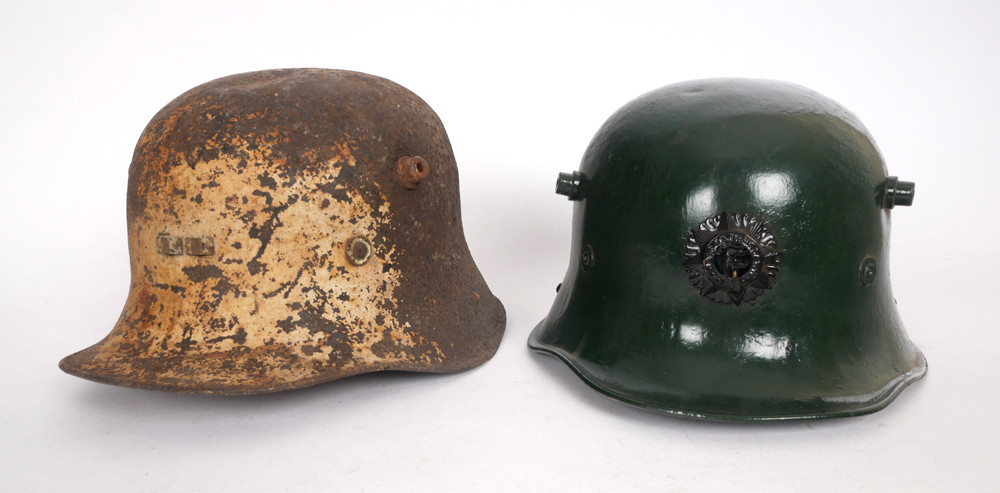 1927-pattern Irish Army helmets by Vickers. at Whyte's Auctions