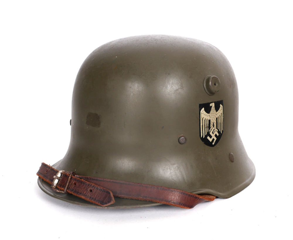 1939-1945 German Third Reich, Child's M1916 double decal helmet. at Whyte's Auctions
