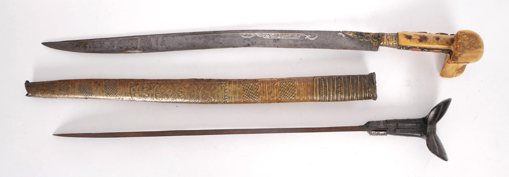 Two Ottoman yatagan short sabres. at Whyte's Auctions