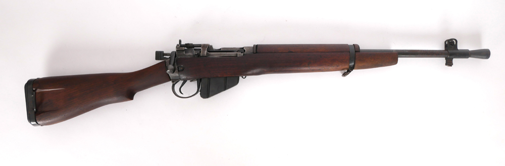 A 1942 Lee Enfield .303 No. 4 Mk I, converted to 'Jungle Carbine'. at Whyte's Auctions